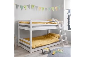 Noa and Nani - Hilda Cabin Bed with Bunk Underbed Low Midsleeper- (White)