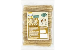 Good Boy - Small Rawhide Chomp Sticks - Dog Chews - Made From 100 Percent Natural Hide - Pack of 100 - Dog Treats Natural