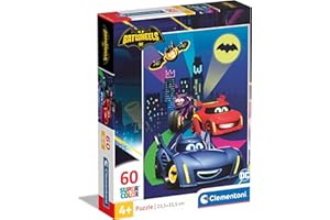 Clementoni- Batwheels Supercolor Puzzle-Batwheels-60 Pezzi Bambini 4 Anni, Puzzle Cartoni Animati, Made in Italy, Multicolore, 26593