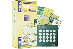 mierEdu MI Mathematikspiel Magnetspiel I Zählen im Garten 1-20 I Fördert Teil-Ganzes Konzept I Mathematik Spielzeug für Kinder I Spielzeug ab 3 Jahre