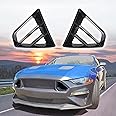 KAKABAS Two Black Modified Radiator Grille Inserts for Ford Mustang GT 2018-2023,Front Upper Grille Inserts for Ford Mustang GT 2018-2023, (left and right), Replace P/N #JR3B-8200-AB