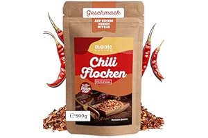 ‎MONTE NATIVO Chilli Flakes Monte Nativo (500 g) - Dried Chilli Flakes - Chili Spice - Gently Dried and Aromatic Spices Ideal for Cooking and Seasoning - Intesive Aroma and Taste