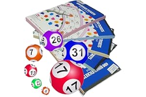 CARESTARZ 4 x 600 Bingo tickets Books for Bingo Game - 600 jumbo Bingo tickets - Fun bingo books 6 game - bingo books 1 – 90 Pack of 4