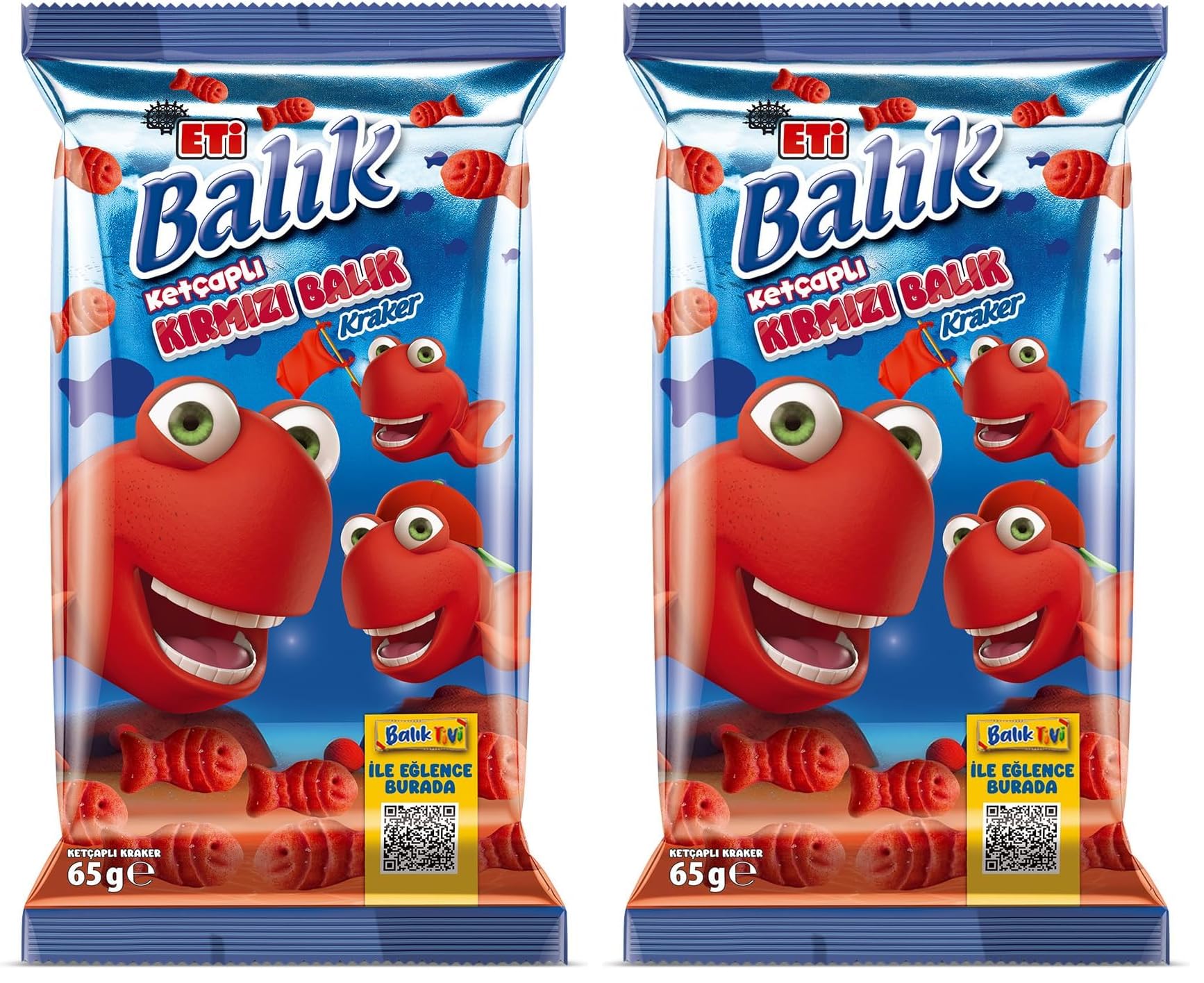Eti Kırmızı Balık Kraker 65 g 2li paket