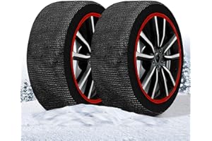 A2ZWORLD Calcetines de nieve homologados, modelo super, 50% resistencia +50% vida útil, para coches eléctricos SUV 4 x 4 caravanas y vehículos comerciales (XL)