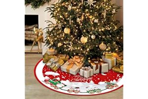 Farerkass Weihnachtsbaum Decke 122cm, Weihnachtsbaum Rock mit Cartoon-Muster, Christmas Tree Skirt, Weihnachtsbaum Unterlage, Tannenbaum Decke für Weihnachtsdekoration, Innendekoration