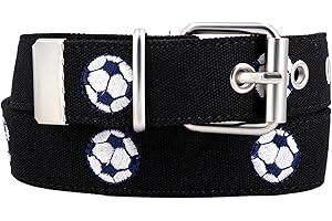 EANAGO Belle ceinture >DINO< en tissu pour enfant – Ceinture universelle pour garçons d'environ 2 à 14 ans – Ceinture enfant garçon