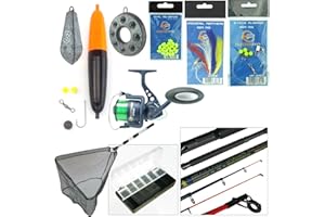 RODDARCH Sea Fishing Kit with Travel Rod & Reel. Includes Sea Fishing Rod, Reel, Net & Tackle For Fishing From Beach, Pier or Rocks.