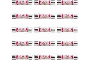 15 x Fuse 3A, 3 Amp Fuse UK 240V/250V Pack of 15 of 3A Fuses BS1362 Fuses by ZARB