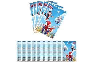 SYSYSYYASNL 30 Pezzi di Sacchetti Regalo Spid-man per Compleanno, Sacchetti per Biscotti, Decorazioni per Compleanni dei Bambini, per la Decorazione della Festa di Compleanno dei Bambini