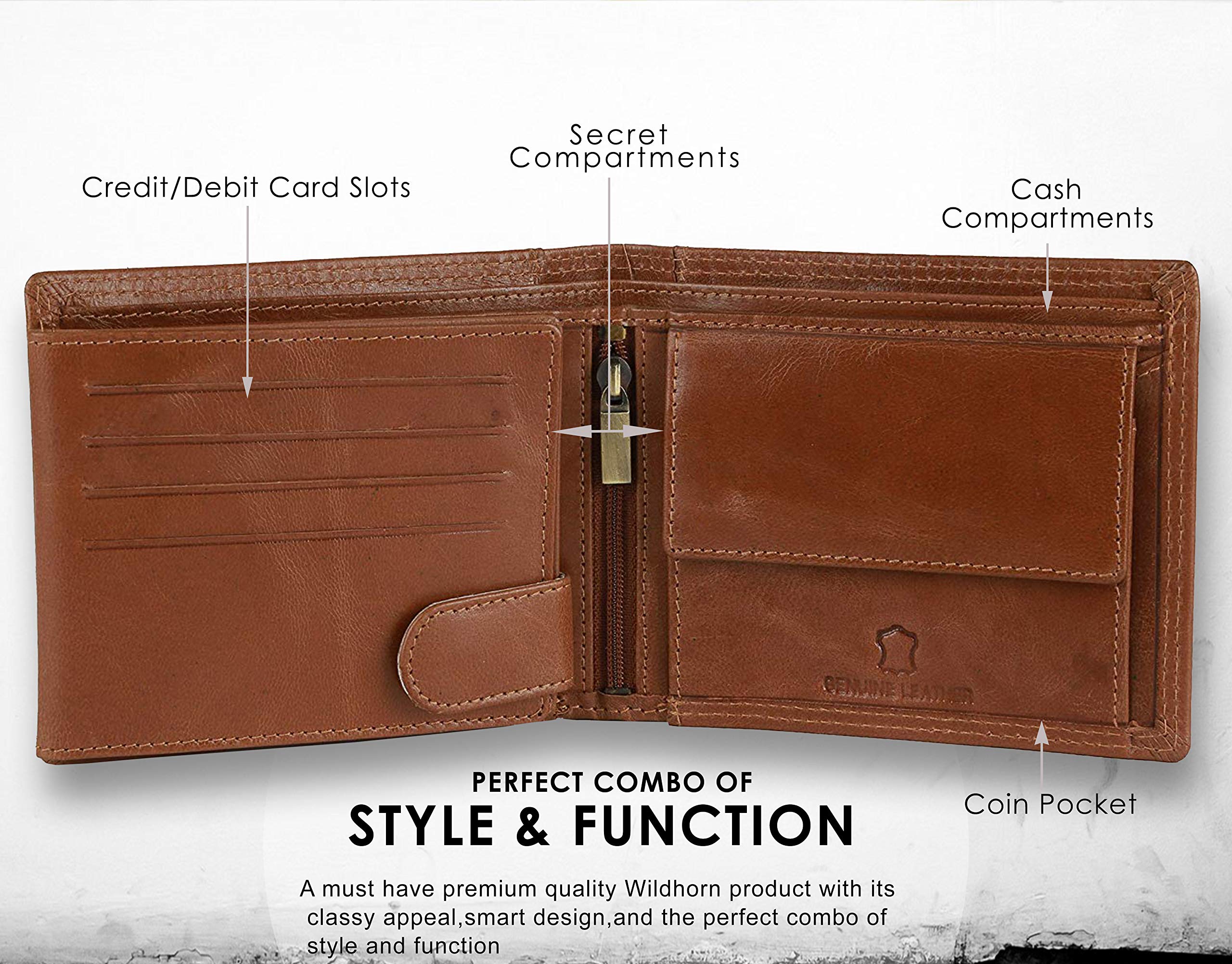WildHorn Leather Wallet for Men - Image 4