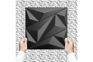 EURODECO Lot de 30 Panneaux muraux & Plafond 3D, 30cm x 30cm en Plastique PVC, Mur 3D, Plafond 3D, revêtement Mural, décoratifs Salle de Jeux