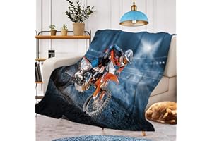 CXYXHW Decke MotorradMotiv Kuscheldecke,Warm und Flauschig Kinder Moto-Cross Decken Flanelldecke,mikrofaser Couchdecke Raumdekoration(Moto B, 130x150cm)