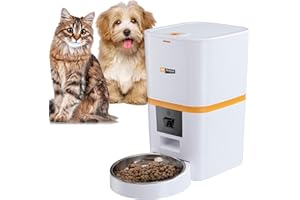 Ferplast Distributore Automatico Cibo Cani e Gatti, 6L, Wi-Fi 2.4G-5G, Camera 1080P Visione Notturna, Microfono & Speaker, Controllo APP, 30+ Pasti al Giorno, Controllo Umidità, Ciotola Acciaio Inox