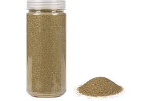 Heku 30330-24: Decorative Coloured Sand Gold, 750g, in resealable tin