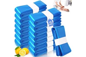 15 Pièces Recharge Poubelle a Couche Cinnani Sac Couche Bebe 4.5M Sac Poubelle Couche Grande Capacité, Compatible Standard Seaux à Couches et Seaux Litière pour Chat (Sans Cassettes de Recharge)