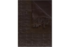 GFD – Colcha Multiusos para Sofas Lisa, Cubre Sofa, Plaid Sofa, Plaid Cama, Jarapas para Sofas, Foulard Sofa, Manta Cubre Sofa, Colcha Sofa (125 x 180, Café)