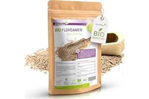 ‎VITA2YOU Vita2You BIO Flohsamen 99% Reinheit - 1000g Zippbeutel - Höchste Reinheit - 1kg indische Flohsamen - Premium Qualität