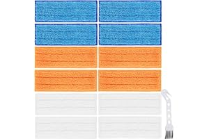 QAQGEAR Waschbare Mopps Pads für iRobot Braava Jet 240 241 245 250 Wischroboter, Wiederverwendbare Nass-Feucht-Trocken-Kehrpads (4 nasse Pads, 4 feuchte Pads, 4 trockene Pads)