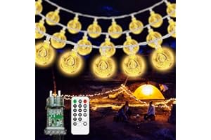 vutizal Catena Luminosa LED da Esterno 12 Metri, 60 Luci Impermeabili IP44 - Ideale per Giardino, Terrazzo e Gazebo