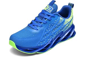 SNUGNAP Scarpe Running Uomo Donna Scarpe da Ginnastica Corsa Sportive Basse Sneakers Tennis Traspiranti Palestra Fitness Comode Casual Outdoor Nero Bianche Verde EU 40-47