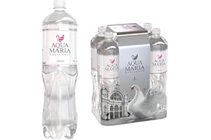 Aqua Maria Mineralwasser aus der Tschechischen Republik - Sprudelwasser mit geringer Mineralisierung - Das reinstes Wasser Medium aus dem tschechischen Marienbad-Kurort - 6er Packung, je 1.5 Liter