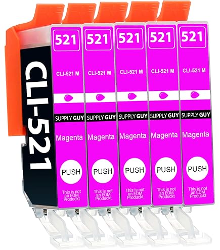 Veson Kit 10 Cartucce Compatibili Canon PGI-520 E CLI-521 – Per Pixma IP, MP, MX – Stampe Nitide E Affidabili