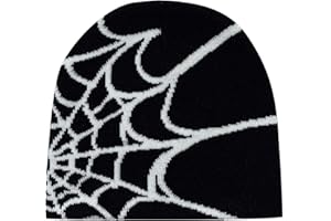 KASHYKE Y2k Beanie Mütze Herren Damen Teenager Y2k Cap Winter Knit Skater Beanie Mütze Hip Hop Strickmützen Baumwolle Spider MEA Culpa Printed Y2k Beanie Cap Hat Pink Harajuku Fashion