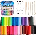 THE TWIDDLERS - 88-Piece Polymer Clay Modelling Kit & Accessories, Multi-Coloured with Clear Storage Case and Manual, Kids Arts and Crafts Gift Set