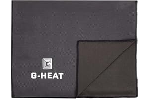 G-HEAT - Serviette de Refroidissement Microfibre | 100 x 30cm | Serviette de Sport Rafraichissante | Anti-Transpiration | Légère & Séchage Rapide | Idéale pour Fitness, Yoga, Randonnée (Gris foncé)