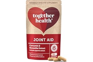 Joint Aid Supplement – Together Health – Plant-Based Joint Care – Full Spectrum, Anti-inflammatory Formula – 95% Curcumin & Piperine – Vegan Friendly – Made in The UK – Pack of 3-90 Vegecaps