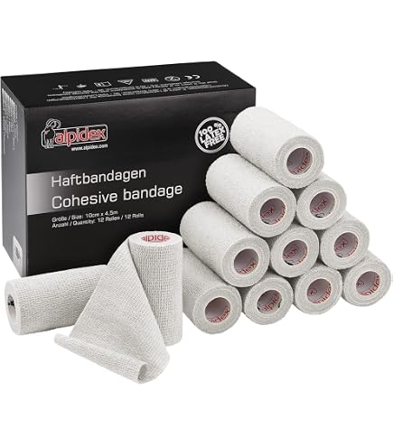 Lot De 8 Bandes Autocollantes 7,5cm X 4,5m – Pour Chevaux, Chiens, Humains