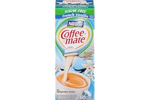 NESTLÉ Nestle Coffee-Mate Sugar Free French Vanilla Liquid Coffee Creamer 550 ml (50 Creamers) Low Carb, Low Fat
