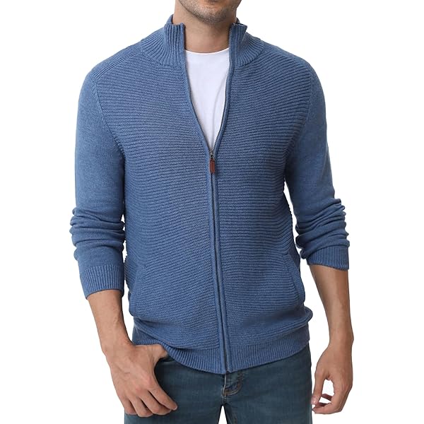 Cardigan Uomo Lavorato A Maglia - Viscosa E Poliammide, Colletto Con Risvolto - Foto 5