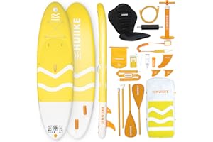 Tavola Sup Gonfiabile Adulti con Accessori Premium - HUIIKE | Stand Up Paddle Board Gonfiabile con Grande Stabilità | Tavola da Sup | Tavole Gonfiabili 2 Posti