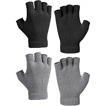 Guanti Invernali Senza Dita In Lana D'alpaca - Uomo, Unica Misura, Caldi E A Maglia