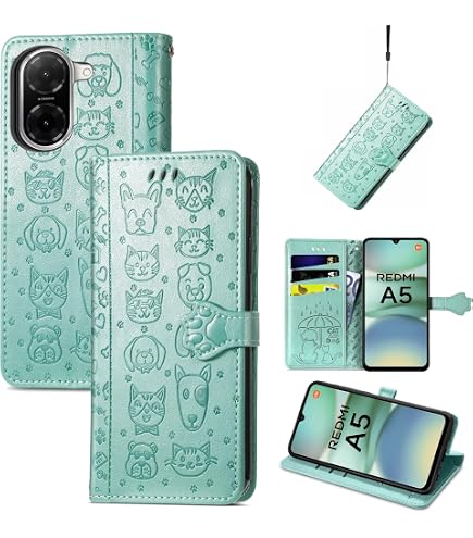Custodia A Portafoglio Per Xiaomi Redmi A5 – Cover In TPU Con Chiusura E Porta Carte – Multicolor