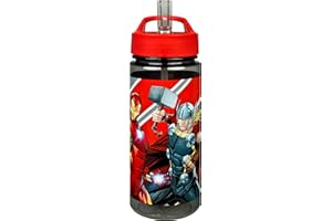 Scooli- Avengers Aero-Borraccia, Colore Rosso/Nero, AVFR9913