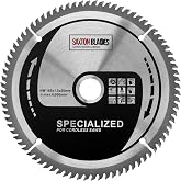 Saxton Blades - 165mm x 80 Teeth TCT Fine Cut Cordless Circular Saw Blade Compatible with Dewalt, Makita, Bosch