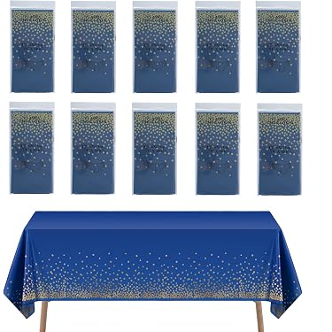 Horbaunal Confezione 4 Tovaglie Rettangolari In Raso Verde Scuro - 152 X 250 Cm - Eleganti, Setose, Per Matrimoni E Banchetti