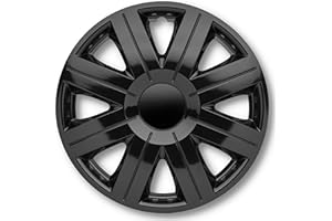 ‎ALBRECHT AUTO-ZUBEHÖR Albrecht 15 Zoll Radkappen schwarz für Stahlfelgen - Cosmos Radzierblenden aus hochwertigem Kunststoff - Langlebige Radblenden in Albrecht Verpackung - Made in EU