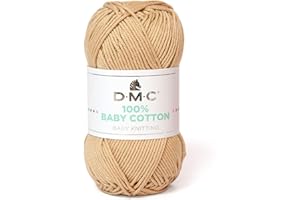 DMC - 100% Baby Cotton - Filato da maglia, studiato per la realizzazione di corredini da neonato | Morbido e piacevole da lavorare | Gomitolo da 50 g - 106 m | disponibile in 27 colori