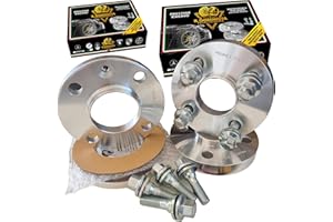 IGP IL GOMMISTA PROFESSIONISTA IGP KIT 4 DISTANZIALI RUOTE 12 mm + 16 mm 4x108 65.1 + BULLONI PIATTI compatibili con PEUGEOT 106 206 207 208 306 307 405 406 605 Partner *OK AUTO RUOTA CERCHI IN LEGA