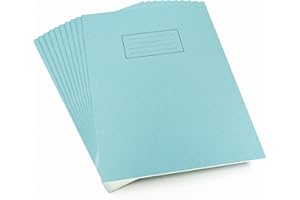 Silvine EX108 Übungsheft liniert mit Rand 80 Seiten A4 10 Stück blau