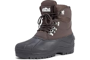 POLARR Polar Herren Short Nylon Mit Overlay-Netz Ente Wasserdicht Sole Schnüren Winter Schnee Stiefel