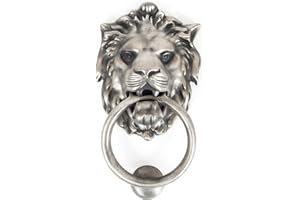 From the Anvil 33019 Löwenkopf Türklopfer – Antik Zinn