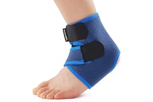 BraceUP Chevillère pour Enfants – Bandage de Cheville Réglable pour Entorses, Sport et Usage Quotidien, Attelle de Maintien pour Garçons et Filles (S)