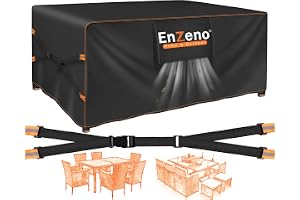 Enzeno överdrag för trädgårdsmöbler vattentät 150 x 90 x 74 cm utomhus