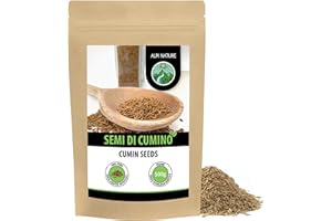 Alpi Nature Semi di Cumino 500g, Cumino Semi Interi e Crudi per Cucina e Mix di Spezie