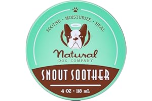 Natural Dog Company Snout Soother 118 ml | Hunde Nasenbalsam für rissige, trockene und borkige Hundenasen | rein natürlich und vegan